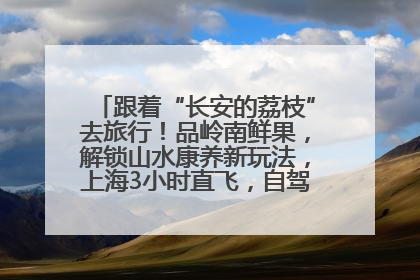 跟着“长安的荔枝”去旅行！品岭南鲜果，解锁山水康养新玩法，上海3小时直飞，自驾高速费优惠