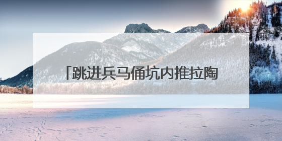 跳进兵马俑坑内推拉陶俑造成损坏！男子抓到了，患精神疾病……