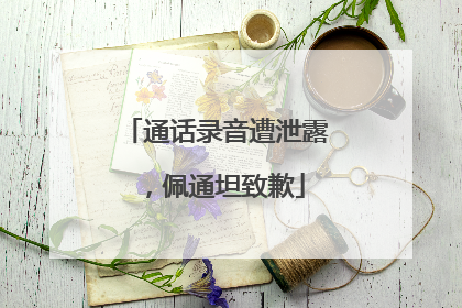 通话录音遭泄露，佩通坦致歉