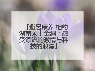 避暑康养 相约湖南④丨金洞：感受漂流的激情与科技的浪漫