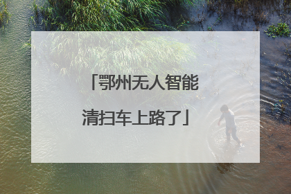 鄂州无人智能清扫车上路了