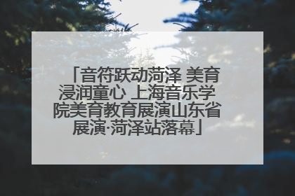 音符跃动菏泽 美育浸润童心 上海音乐学院美育教育展演山东省展演·菏泽站落幕