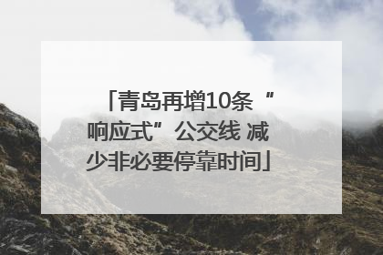 青岛再增10条“响应式”公交线 减少非必要停靠时间