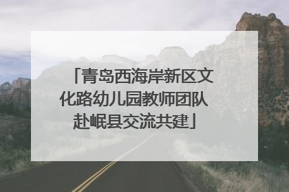 青岛西海岸新区文化路幼儿园教师团队赴岷县交流共建