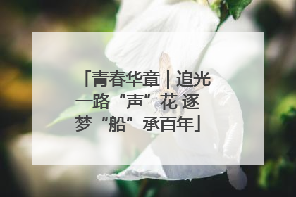 青春华章｜追光一路“声”花 逐梦“船”承百年