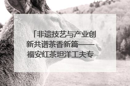 非遗技艺与产业创新共谱茶香新篇——福安红茶坦洋工夫专场推介会在京举办