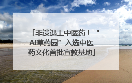 非遗遇上中医药！“AI草药园”入选中医药文化首批宣教基地