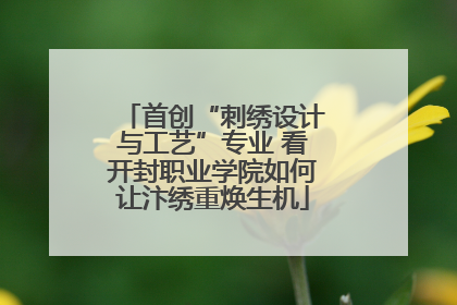 首创“刺绣设计与工艺”专业 看开封职业学院如何让汴绣重焕生机