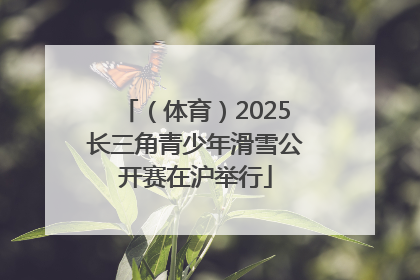 （体育）2025长三角青少年滑雪公开赛在沪举行