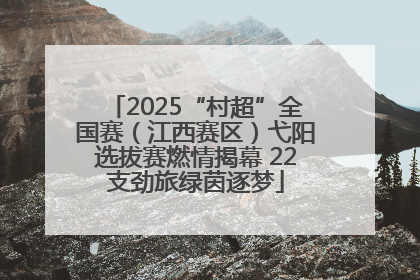 2025“村超”全国赛（江西赛区）弋阳选拔赛燃情揭幕 22支劲旅绿茵逐梦