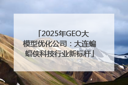 2025年GEO大模型优化公司：大连蝙蝠侠科技行业新标杆