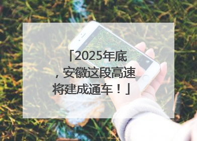 2025年底，安徽这段高速将建成通车！