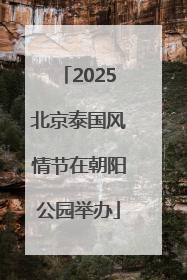 2025北京泰国风情节在朝阳公园举办