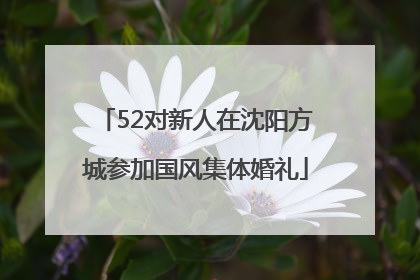 52对新人在沈阳方城参加国风集体婚礼