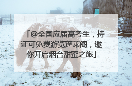 @全国应届高考生，持证可免费游览蓬莱阁，邀你开启烟台甜蜜之旅