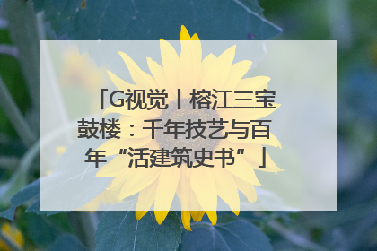 G视觉丨榕江三宝鼓楼：千年技艺与百年“活建筑史书”