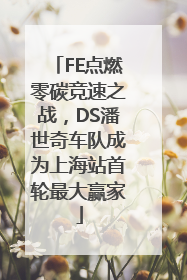 FE点燃零碳竞速之战，DS潘世奇车队成为上海站首轮最大赢家